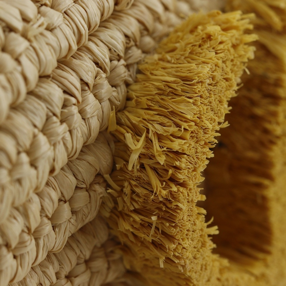 Loewe Bunny Basket Handbag, A223S17X01, Raffia x Calfskin, Made in Madagascar... - Picture 13 of 16
